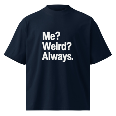 Unisex organic oversized high neck t-shirt