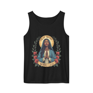 Pray More Unisex Garment-Dyed Tank